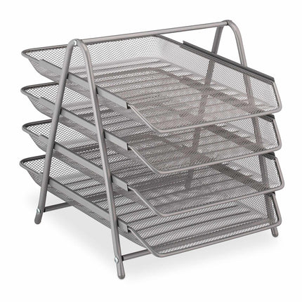 Document compartment in metal with 4 compartments