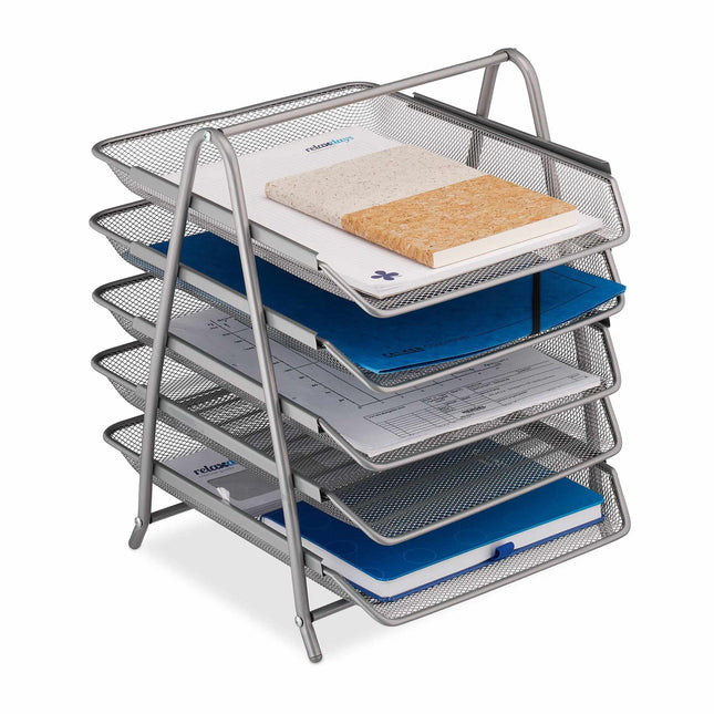 Document compartment in metal with 5 compartments