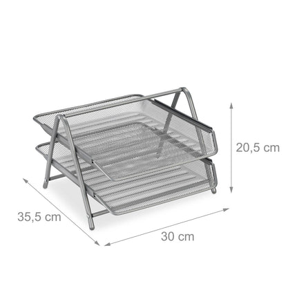 Document compartment with 2 compartments
