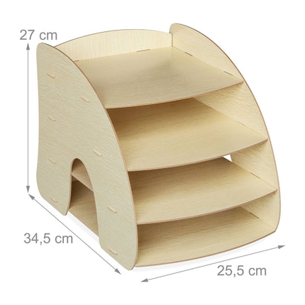 Document compartment with 4 compartments