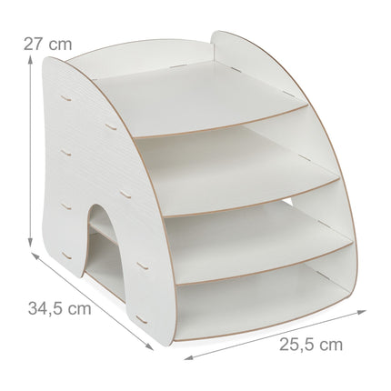 Document compartment with 4 compartments