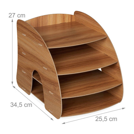 Document compartment with 4 compartments