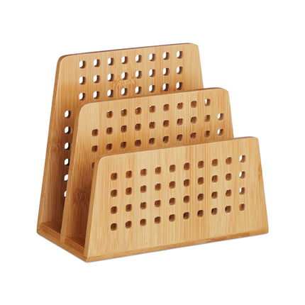 Document holder Bamboo 2 compartments