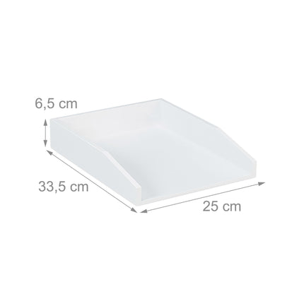 Document holder in bamboo white