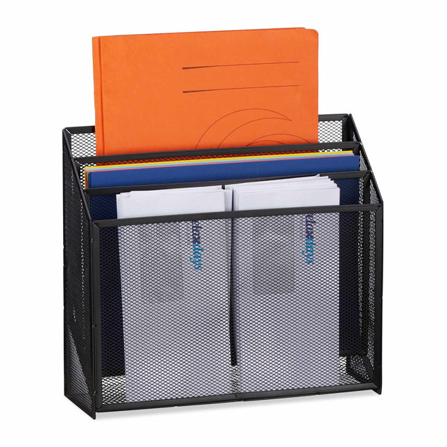 Document holder with 3 shelves