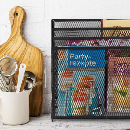 Document holder with 3 shelves