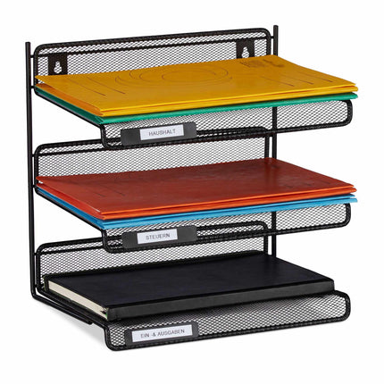 Document storage with 3 compartments