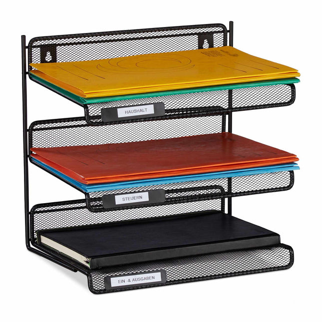 Document storage with 3 compartments