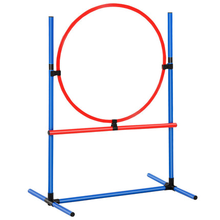 Dog Agility Course Kit, 7-Piece with Tunnels and Weave Poles