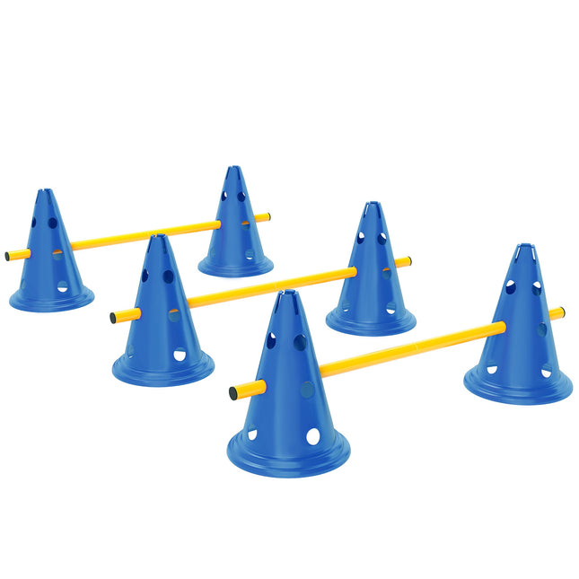 Dog Agility Set – 3-Piece Training Kit with 6 Cones, 3 Hurdles