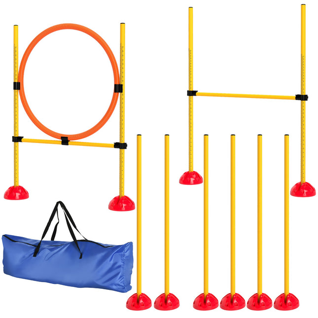 Dog Agility Training Set, 4-piece adjustable equipment