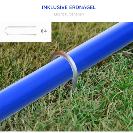Dog Agility Training Set, 4-piece with carrying bag, blue/orange