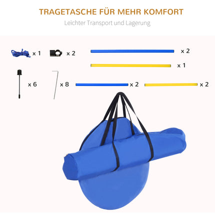 Dog Agility Training Set with tunnel, poles and obstacles