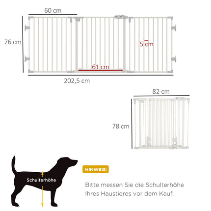 Foldable dog barrier with adjustable angle and automatic door