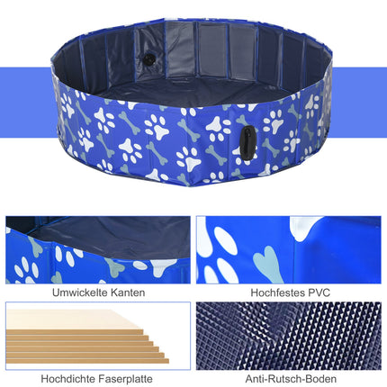 Collapsible dog bath & pool - 120x30 cm, for pets
