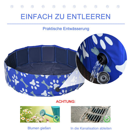 Collapsible dog bath & pool - 120x30 cm, for pets