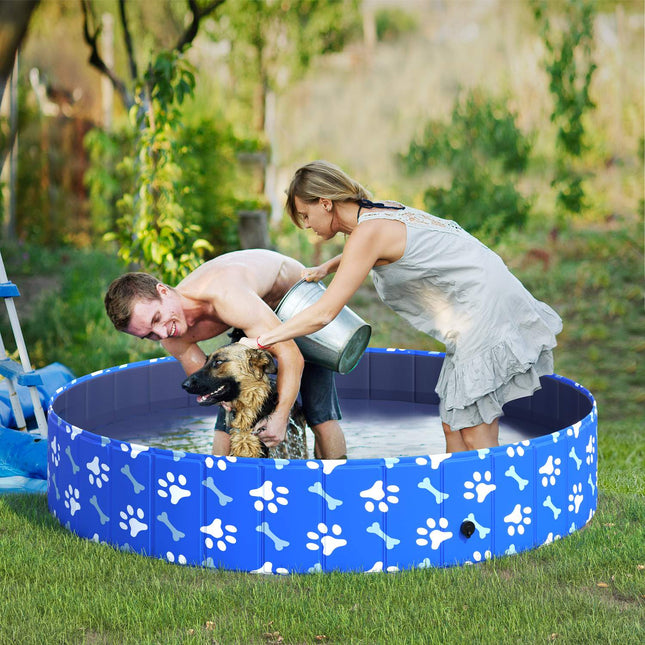Collapsible dog pool & bathtub - 160x30 cm for dogs & cats