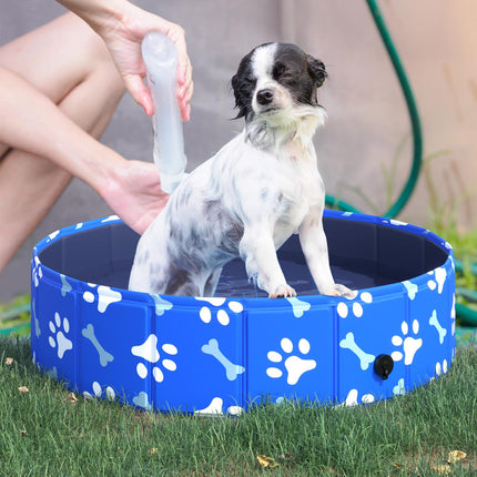 Collapsible dog pool tub for pets, 80 cm diameter