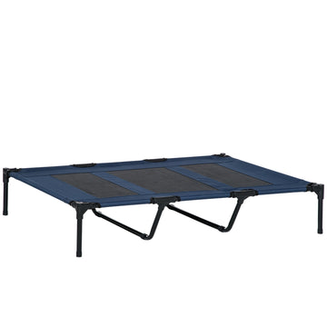 Outdoor Pet Lounger - Metal frame, Dark blue 122x92x23 cm