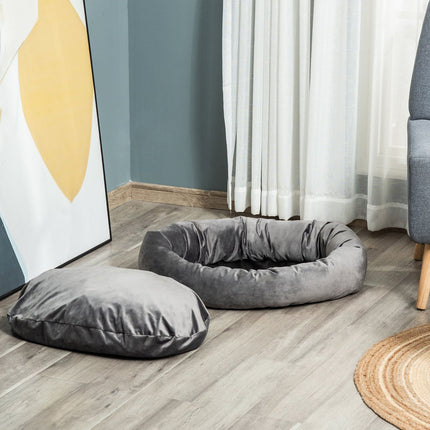 Round dog pillow - washable, comfortable for pets