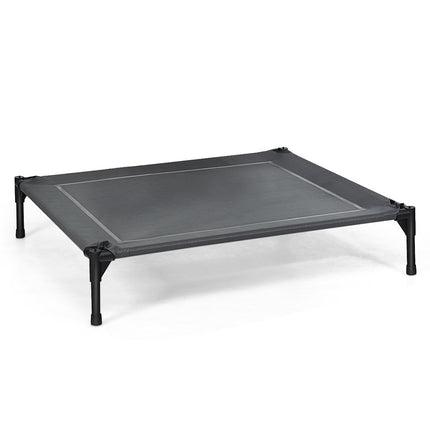 Dog Bed with Canopy Dog Lounger Garden Pet Bed and Tent 105 x 87 x 89 cm Gray