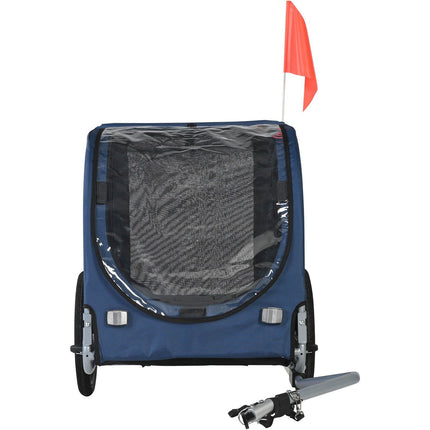 Dog Bike Trailer, 100 Lb Capacity, Foldable, Quick-Release Wheels