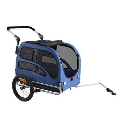 Dog Bike Trailer, 2-in-1 Stroller, 100 lb Capacity
