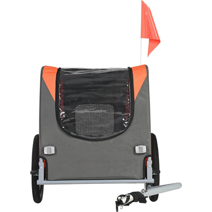 Dog Bike Trailer, 66 lb Capacity, Foldable, Quick-Release Wheels