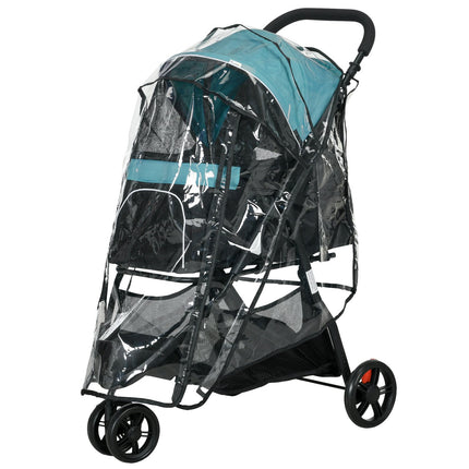 2-in-1 Pet Stroller - Collapsible Dog and Cat Stroller, Dark Green