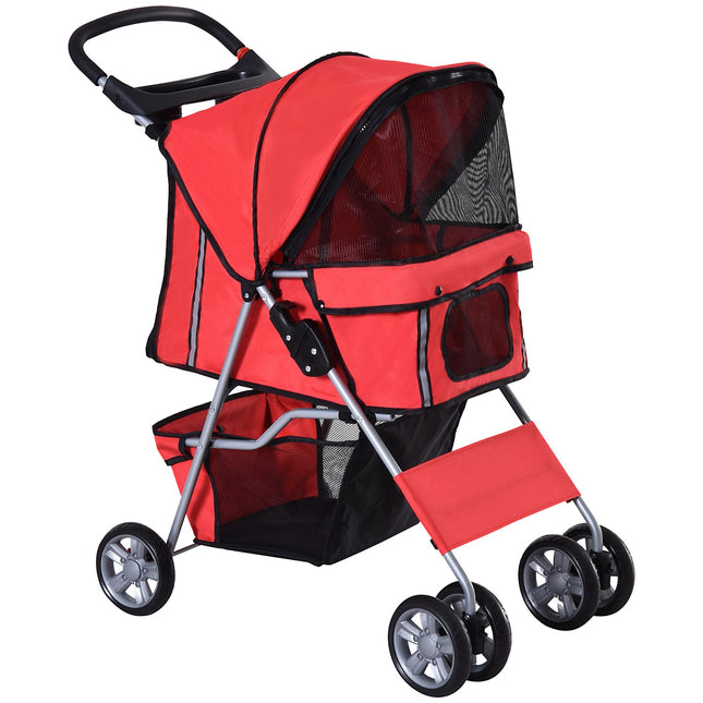 Red Dog Stroller - Lightweight, Collapsible, Jogger Style