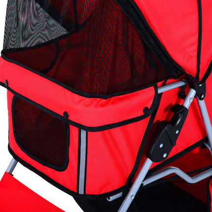 Red Dog Stroller - Lightweight, Collapsible, Jogger Style
