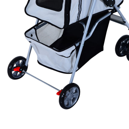 Dog Buggy Silver – Lightweight, collapsible, pet stroller