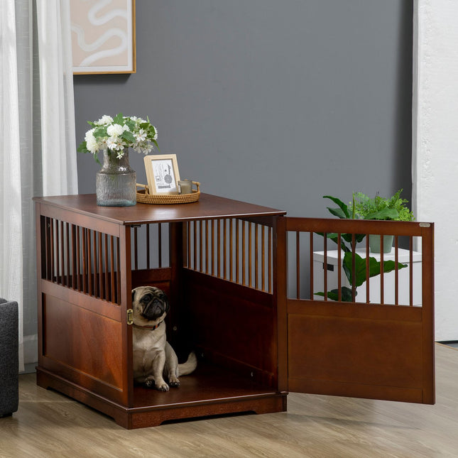 Stylish medium-sized dog cage with table top, lockable door