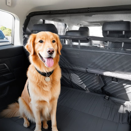 Dog Car Barrier, 46 Inch Mesh Divider for SUVs and Trucks