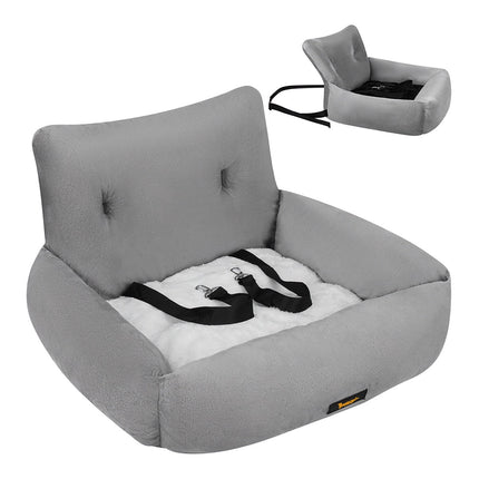 Dog Car Seat, Waterproof, L Size, 53x42x30cm, Gray