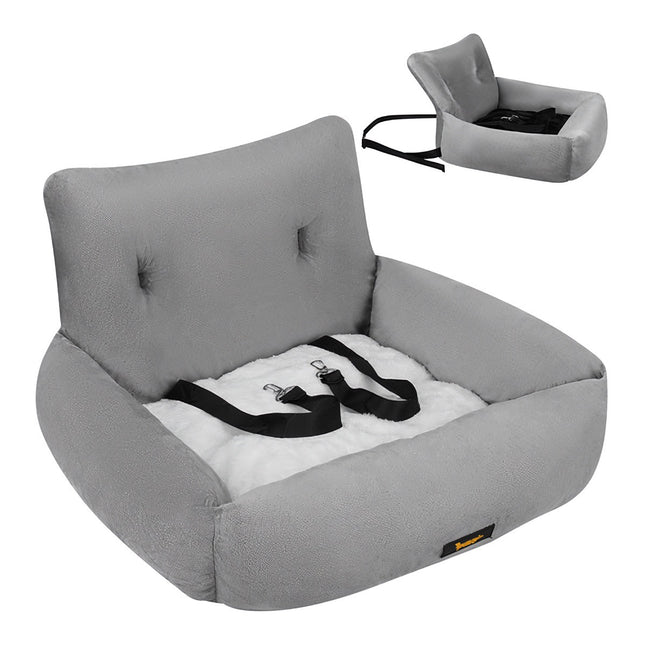 Dog Car Seat, Waterproof, L Size, 53x42x30cm, Gray