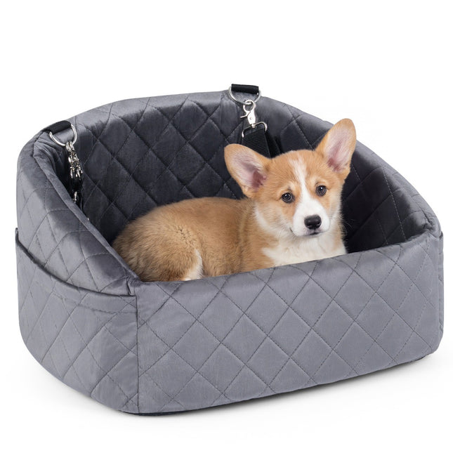 Dog Car Seat for Small to Medium Pets, Grey