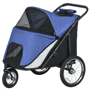 Collapsible pet carriage with mesh window, holds up to 30 kg