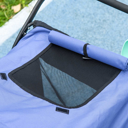 Collapsible pet carriage with mesh window, holds up to 30 kg