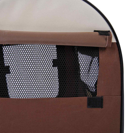 Dog crate, foldable carrier & backpack with pillow