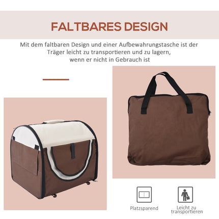 Dog crate, foldable carrier & backpack with pillow