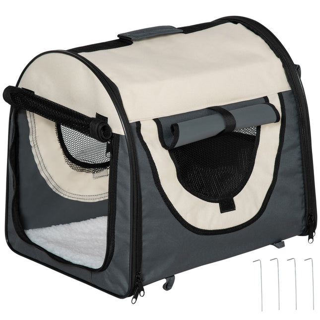Dog box, foldable transport box with cushion, waterproof