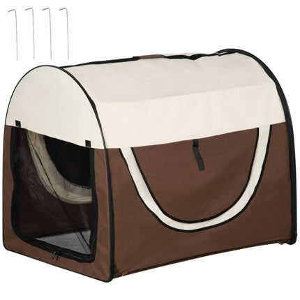 Collapsible dog box, waterproof with cushion, 97x71x76 cm