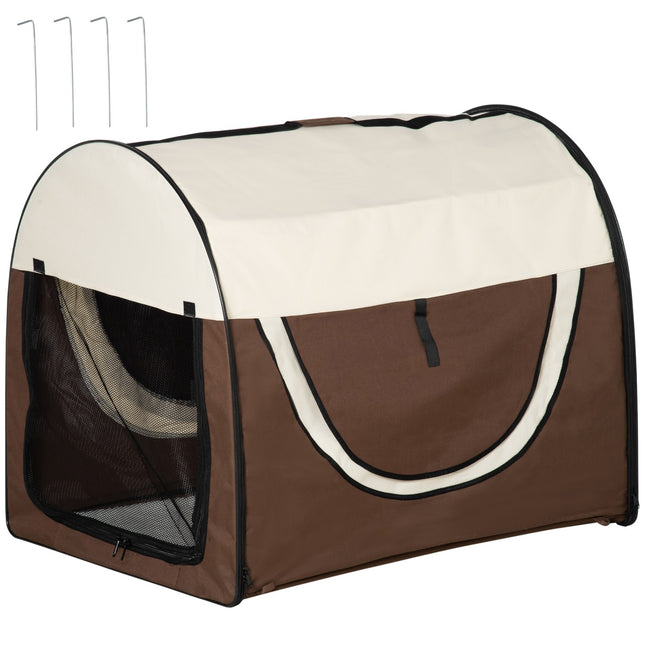 Collapsible dog box, waterproof with cushion, 97x71x76 cm