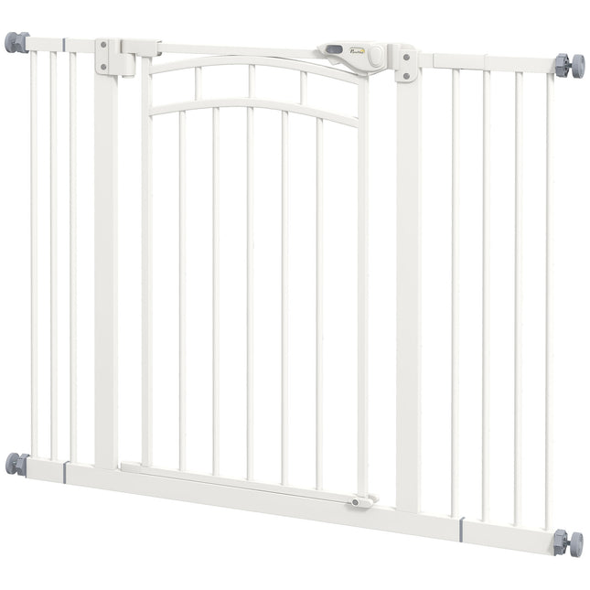 Dog Gate Barrier, Auto-Close, 74-100 Cm, No Drill Installation