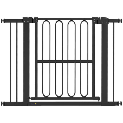 Dog Gate, 76-104 cm, No-Drill Stair Barrier