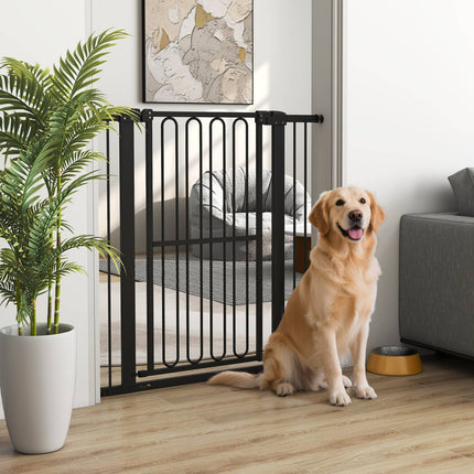 Dog Gate, 76-104 cm No-Drill Stair Barrier