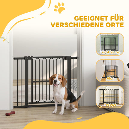 Dog Gate, 76-104 cm, No-Drill Stair Barrier
