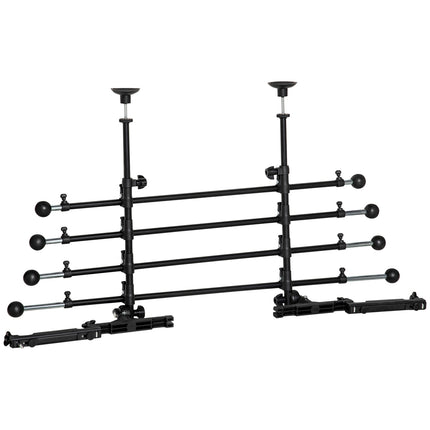 Car dog guard, black - adjustable, non-slip, 85-140x40-50 cm