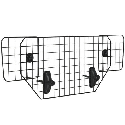 Adjustable dog barrier for car boot, metal, black, 90-120x40.5 cm